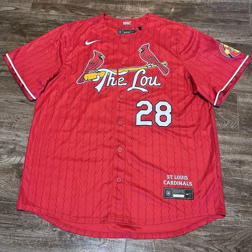 Nike St. Louis Cardinals Nolan Arenado #28 Adult XL The Lou City Connect Jersey